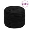 Work Rope Black 10 mm 250 m Polyester Colour black Quantity in Package 1 Length 250 m Diameter 10 mm 