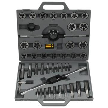 45 pcs Tap and Die Set - High-Quality Carbon Steel Tools