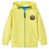 Kids' Hooded Sweatshirt with Zip Light Yellow 140 Size 140 (9-10y) 