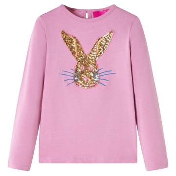 Kids' Long Sleeve T-Shirt Burnt Pink - Size 140 | HipoMarket