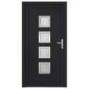 Front Door Anthracite 98x190 cm PVC - Durable & Secure Design