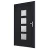 Front Door Anthracite 98x190 cm PVC - Durable & Secure Design