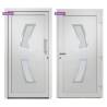 White Front Door 98x200 cm - Elegant Security & Design