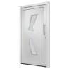 White Front Door 98x200 cm - Elegant Security & Design