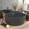 Luxury Wash Basin with Overflow Matt Dark Grey 36x13 cm Ceramic Colour matte dark grey 