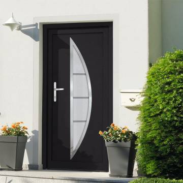 Front Door Anthracite 98x200 cm PVC - Stylish & Secure