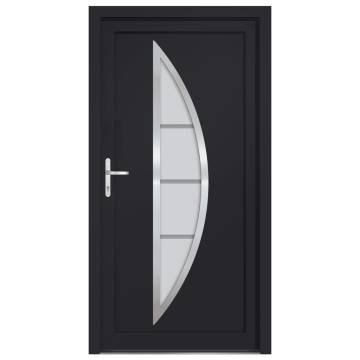 Front Door Anthracite 98x200 cm PVC - Stylish & Secure