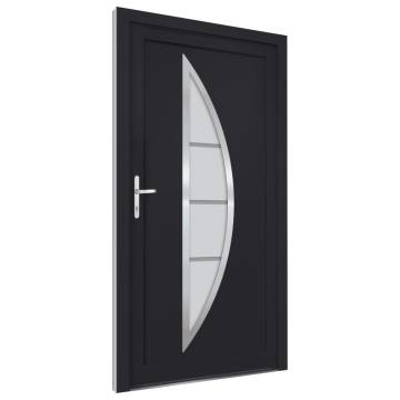 Front Door Anthracite 98x200 cm PVC - Stylish & Secure