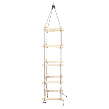 Kids Rope Ladder 200 cm Wood - Fun & Safe Climbing for Kids