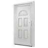 Front Door White 88x208 cm PVC - Secure & Elegant Entrance