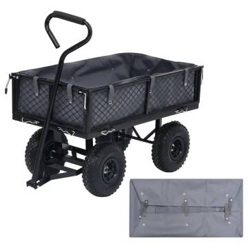 Garden Cart Liner Dark Grey - Durable Polyester | HipoMarket