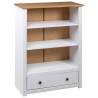 Bookcase White 80x35x110 cm - Solid Pine Wood Panama Range