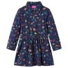 Kids' Dress with Long Sleeves Navy 140 Size 140 (9-10y) 