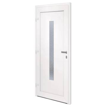 Front Door Anthracite 88x200 cm PVC - Secure & Stylish