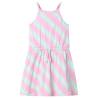 Kids' Dress with Drawstring Sleeveless Pink 92 Size 92 (1.5-2y) 