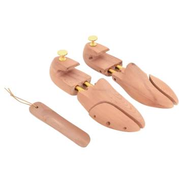 Shoe Stretcher with Shoe Horn - EU 42-43 Solid Cedar Wood