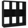 Stylish Black Book Cabinet - 97.5x29.5x100 cm | Hipomarket