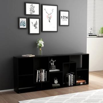 Stylish Black Book Cabinet 67x24x161 cm | HipoMarket