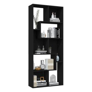 Stylish Black Book Cabinet 67x24x161 cm | HipoMarket