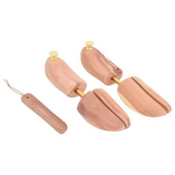 Shoe Stretcher with Horn - Solid Cedar EU 44-45 | Hipomarket