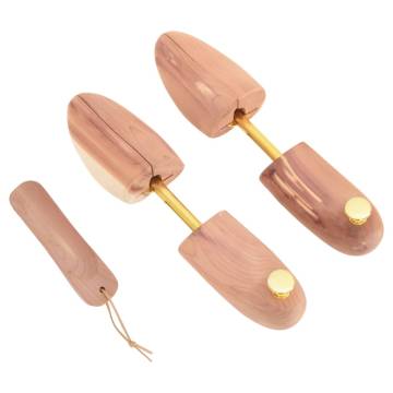 Shoe Stretcher with Horn - Solid Cedar EU 44-45 | Hipomarket