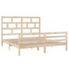 Solid Wood Super King Bed Frame 180x200 cm | Hipomarket