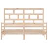 Solid Wood Super King Bed Frame 180x200 cm | Hipomarket