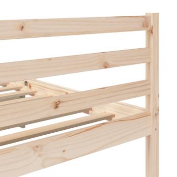 Solid Wood Super King Bed Frame 180x200 cm | Hipomarket