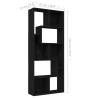 Stylish Black Book Cabinet 67x24x161 cm | HipoMarket