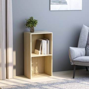 2-Tier Book Cabinet in Sonoma Oak - Stylish & Practical