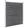 Garden Fence WPC 699x186 cm Grey | Durable & Stylish