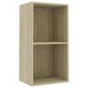 2-Tier Book Cabinet in Sonoma Oak - Stylish & Practical