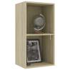 2-Tier Book Cabinet in Sonoma Oak - Stylish & Practical