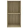 2-Tier Book Cabinet in Sonoma Oak - Stylish & Practical