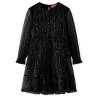 Kids' Dress with Long Sleeves Black 128 Size 128 (7-8y) 