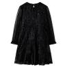 Kids' Long Sleeve Black Dress | Stylish & Comfy Age 7-8