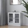 Vitrine Cabinet White 82.5x30.5x80 cm Engineered Wood Colour white Quantity in Package 1 Height 80 cm 