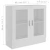 Vitrine Cabinet White 82.5x30.5x80 cm - Stylish & Durable Storage