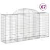 Arched Gabion Baskets - 7 pcs | Durable Galvanised Iron