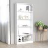 5-Tier Book Cabinet White 80x24x175 cm Engineered Wood Colour white Size 80 x 24 x 175 cm Quantity in Package 1 