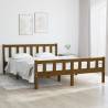 Bed Frame Honey Brown Solid Wood 140x200 cm Colour honey brown Size 140 x 200 cm 