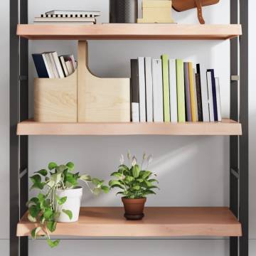 Light Brown Wall Shelf - Solid Oak Wood | Hipo Market