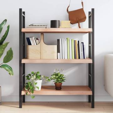 Light Brown Wall Shelf - Solid Oak Wood | Hipo Market