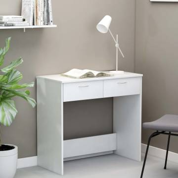 Sleek White Desk 80x40x75 cm - Engineered Wood | HipoMarket