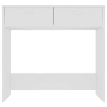 Sleek White Desk 80x40x75 cm - Engineered Wood | HipoMarket