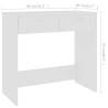 Sleek White Desk 80x40x75 cm - Engineered Wood | HipoMarket