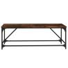 Elegant Smoked Oak Coffee Table - 100x50x35 cm | HiPoMarket