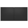 10 Piece TV Cabinet Set - Modern Black Wood Design