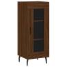 Elegant Highboard in Brown Oak - Engineered Wood Storage