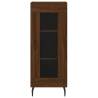 Elegant Highboard in Brown Oak - Engineered Wood Storage